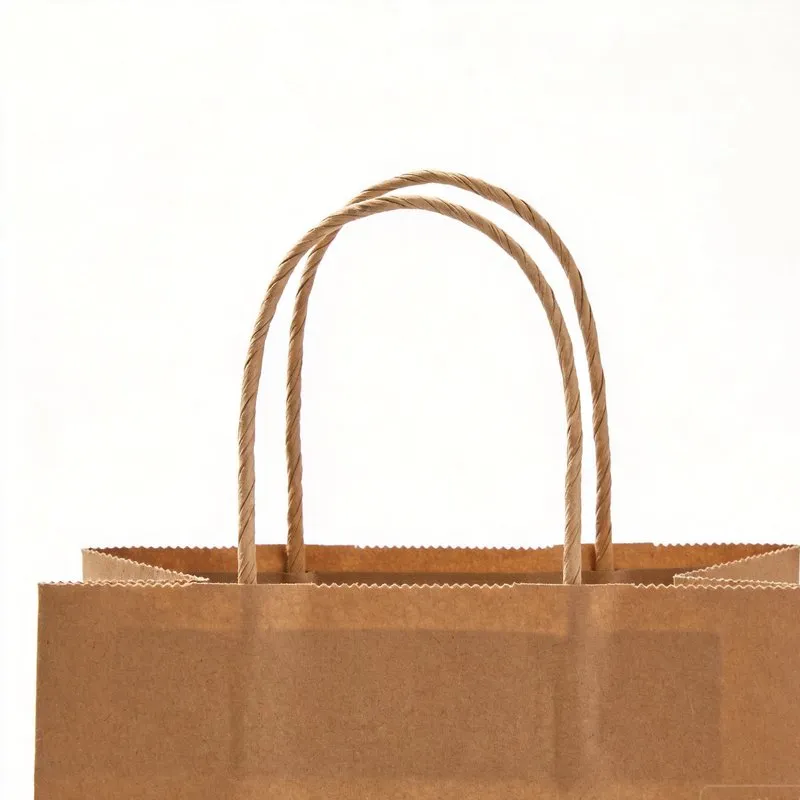 Kraft Paper Shopping Bag — Foil Stamping with Matte Lamination Luxury Retail
