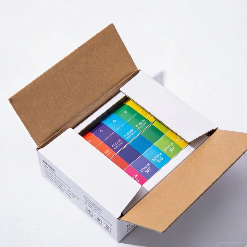 Reverse Tuck End Folding Carton for Premium Chocolate — Hot Foil Gold Stamping