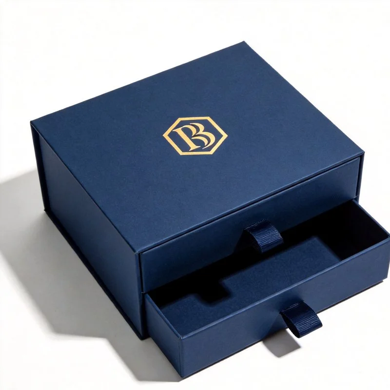 Hexagonal Lid and Base Gift Box with Ribbon for Christmas