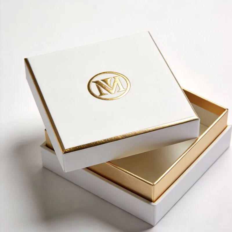 Custom Two-Tier Telescopic Rigid Gift Box with Magnetic Closure