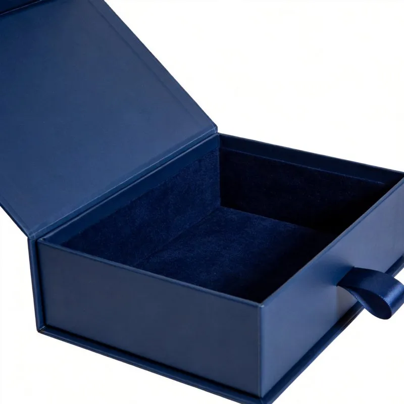 Magnetic Closure Watch Box with Vegan Leather Wrap Luxury Timepiece Packaging